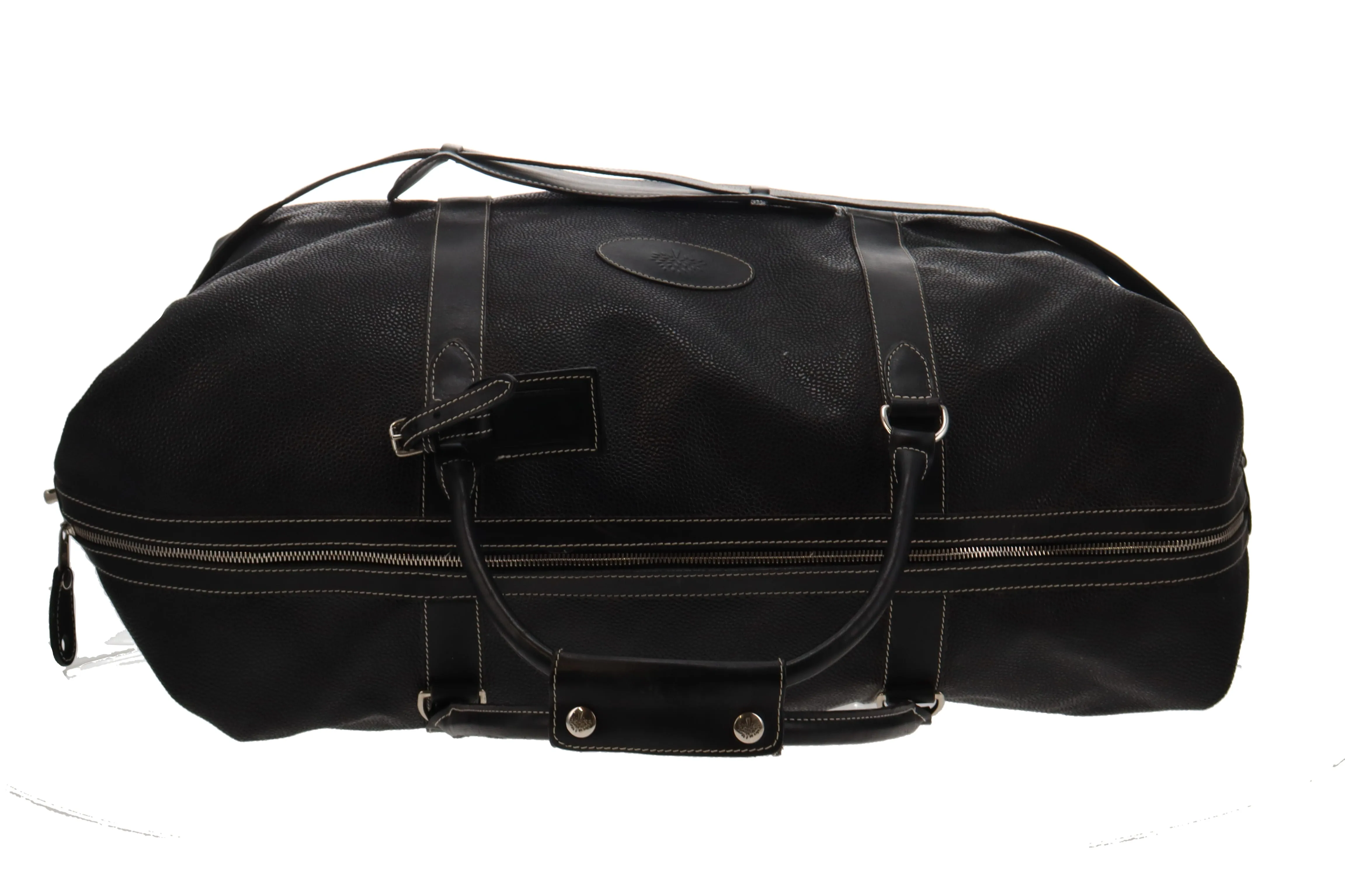 Mulberry Clipper Black Scotchgrain With Strap