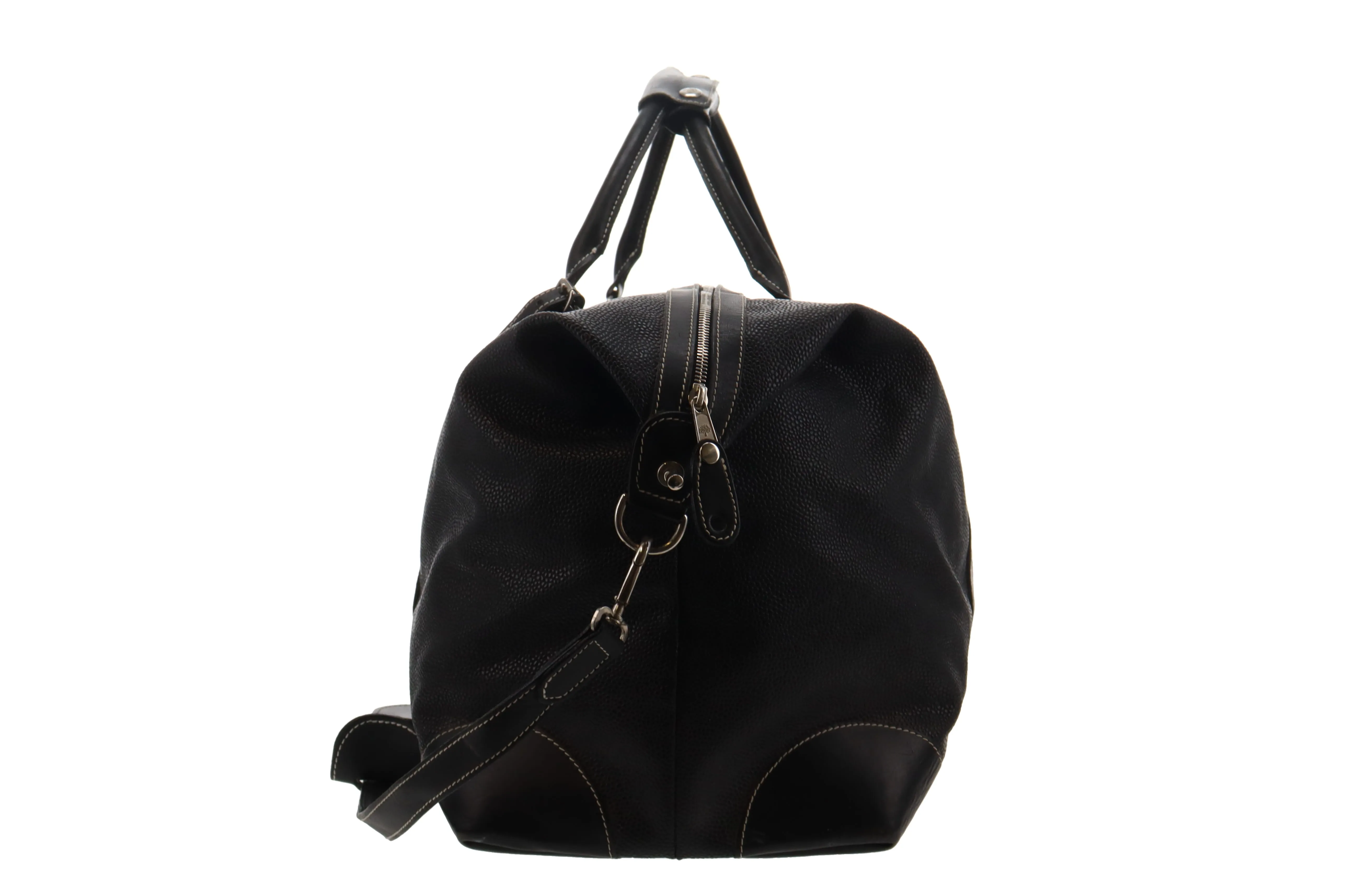 Mulberry Clipper Black Scotchgrain With Strap