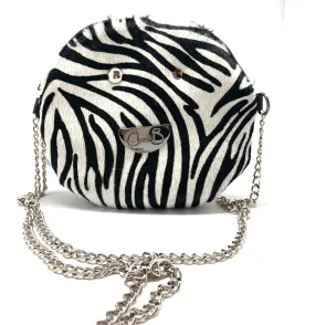 Muse wonky eye chain two way animal cow handbag