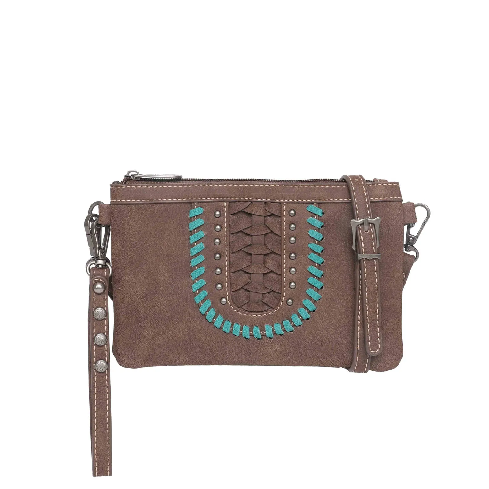 MW1057-181 Montana West Whipstitch Collection Clutch/Crossbody