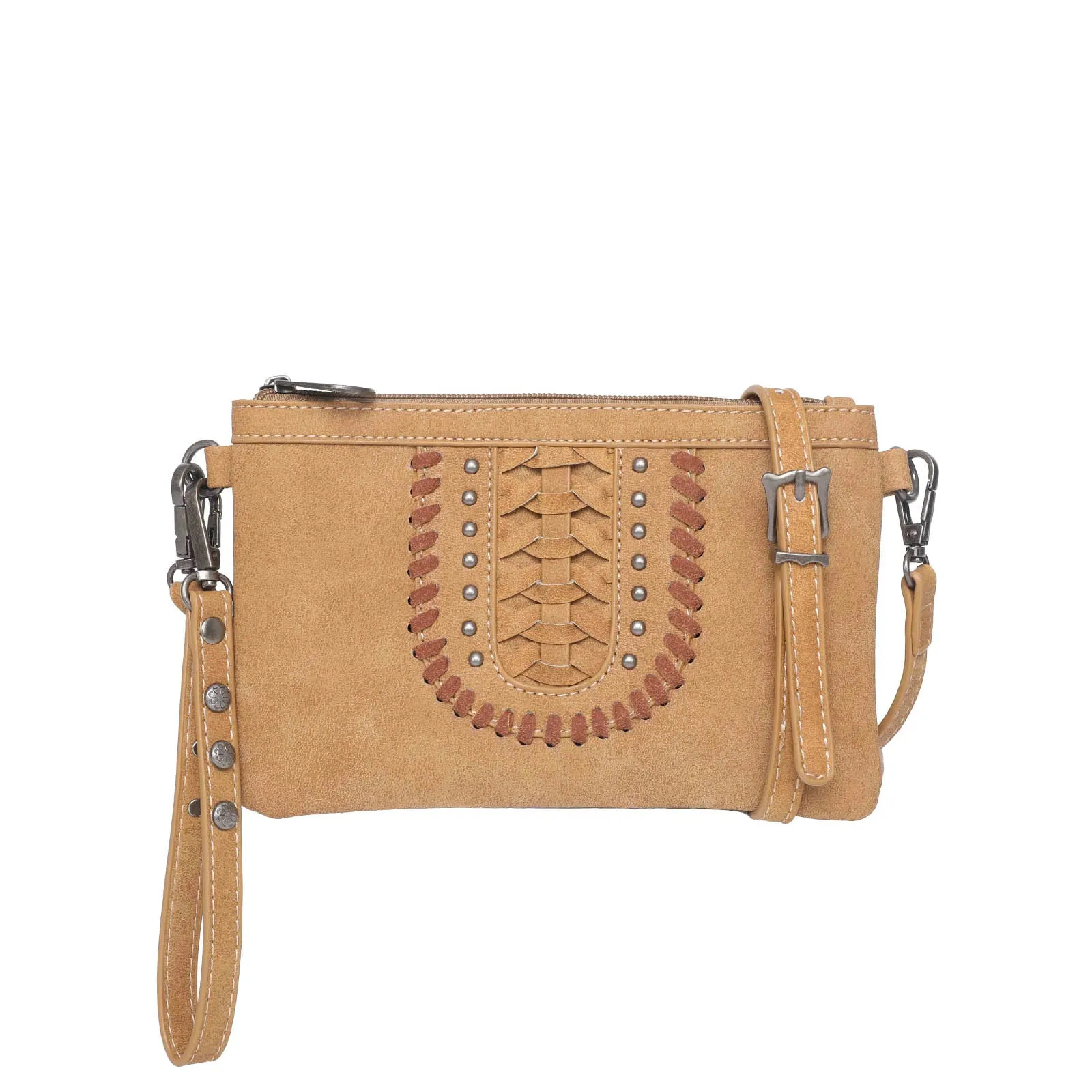 MW1057-181 Montana West Whipstitch Collection Clutch/Crossbody