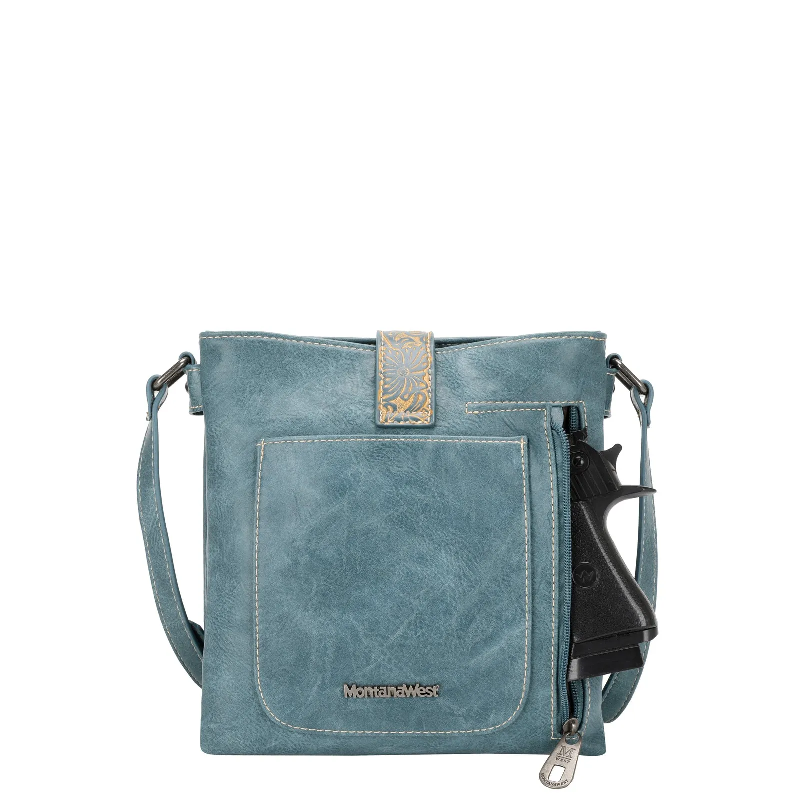 MW1143G-9360 Montana West Cut-Out/Buckle Collection Concealed Carry Crossbody