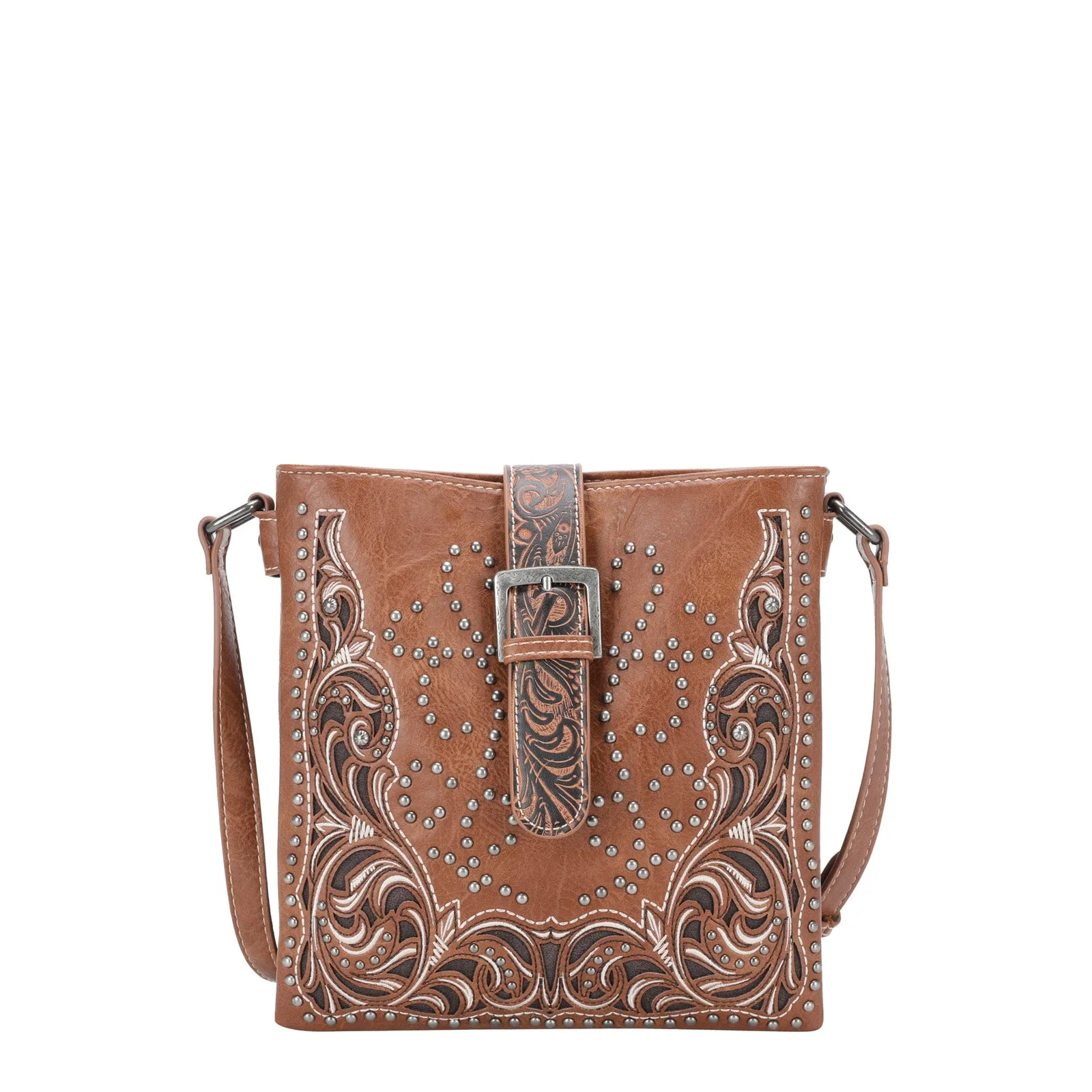 MW1143G-9360 Montana West Cut-Out/Buckle Collection Concealed Carry Crossbody