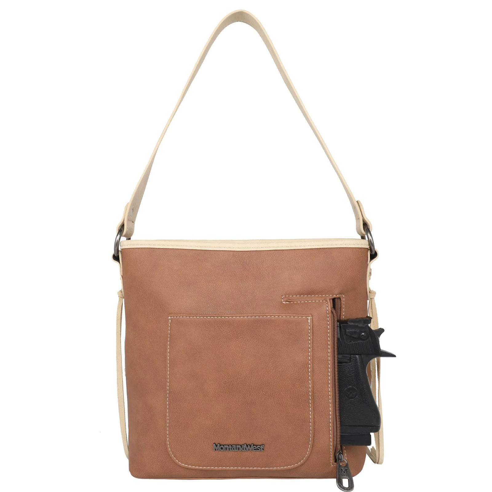 MW1177G-918 Montana West Cut-Out/Buckle Collection Concealed Carry Hobo