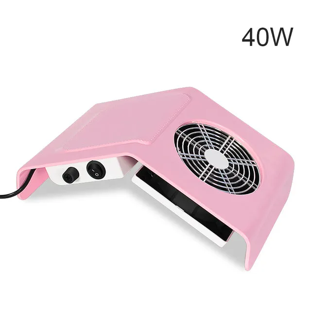 Nail Dust Collector Fan Vacuum Cleaner Manicure Machine Strong Suction Powerful Nail Tool Nail Vacuum Cleaner for Manicure