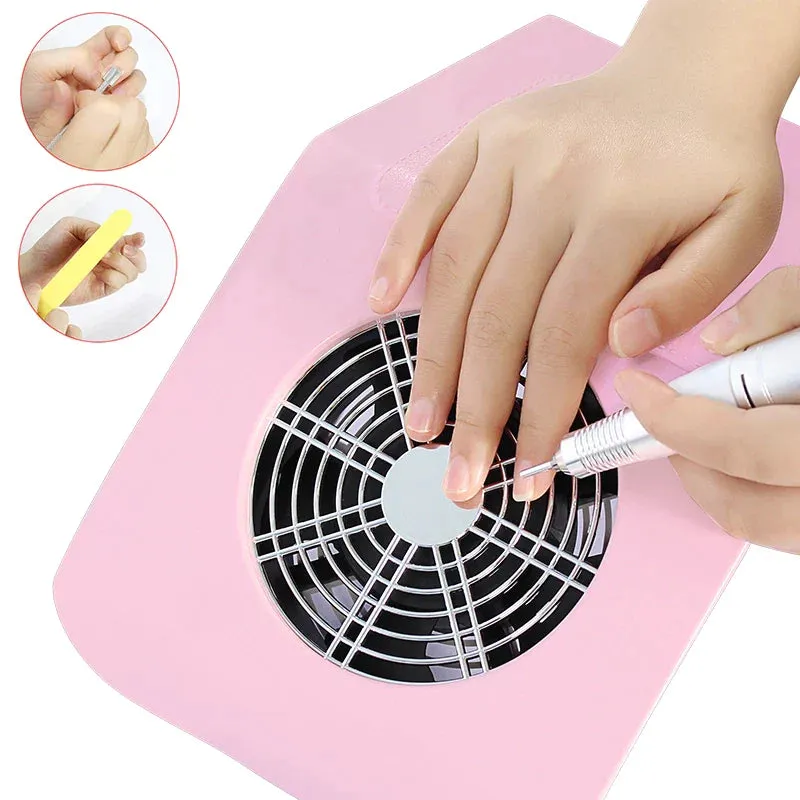 Nail Dust Collector Fan Vacuum Cleaner Manicure Machine Strong Suction Powerful Nail Tool Nail Vacuum Cleaner for Manicure