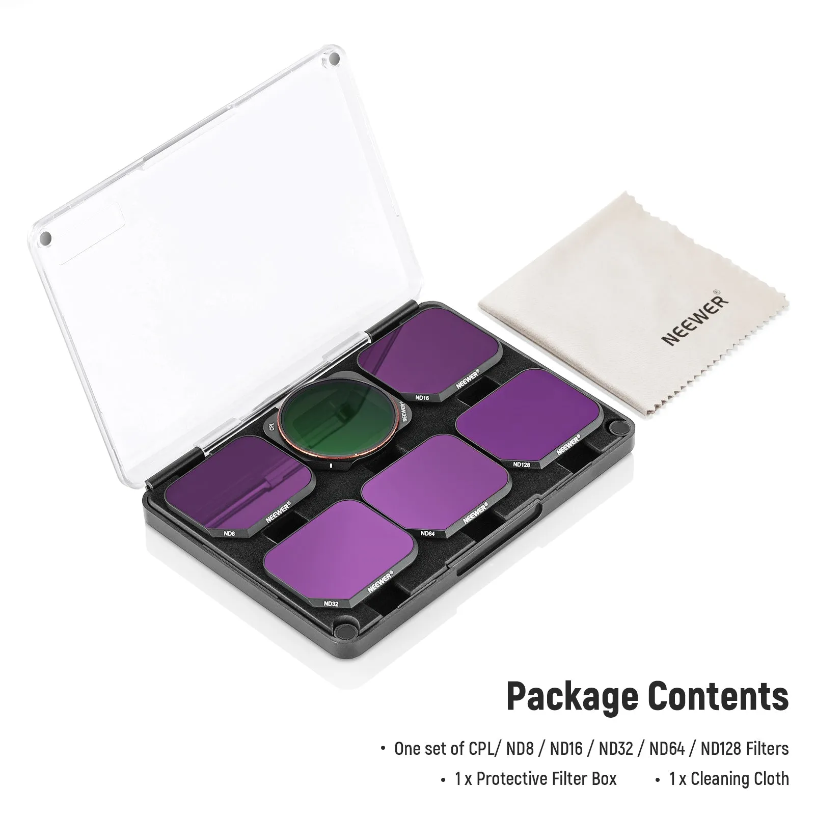 NEEWER 6 Pack ND/CPL Filter Set compatible with DJI Mavic 3 Classic