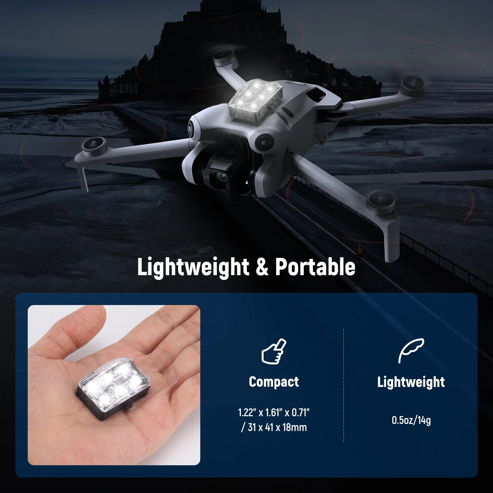 NEEWER DL6G Drone LED Night Flight Anti Collision Light