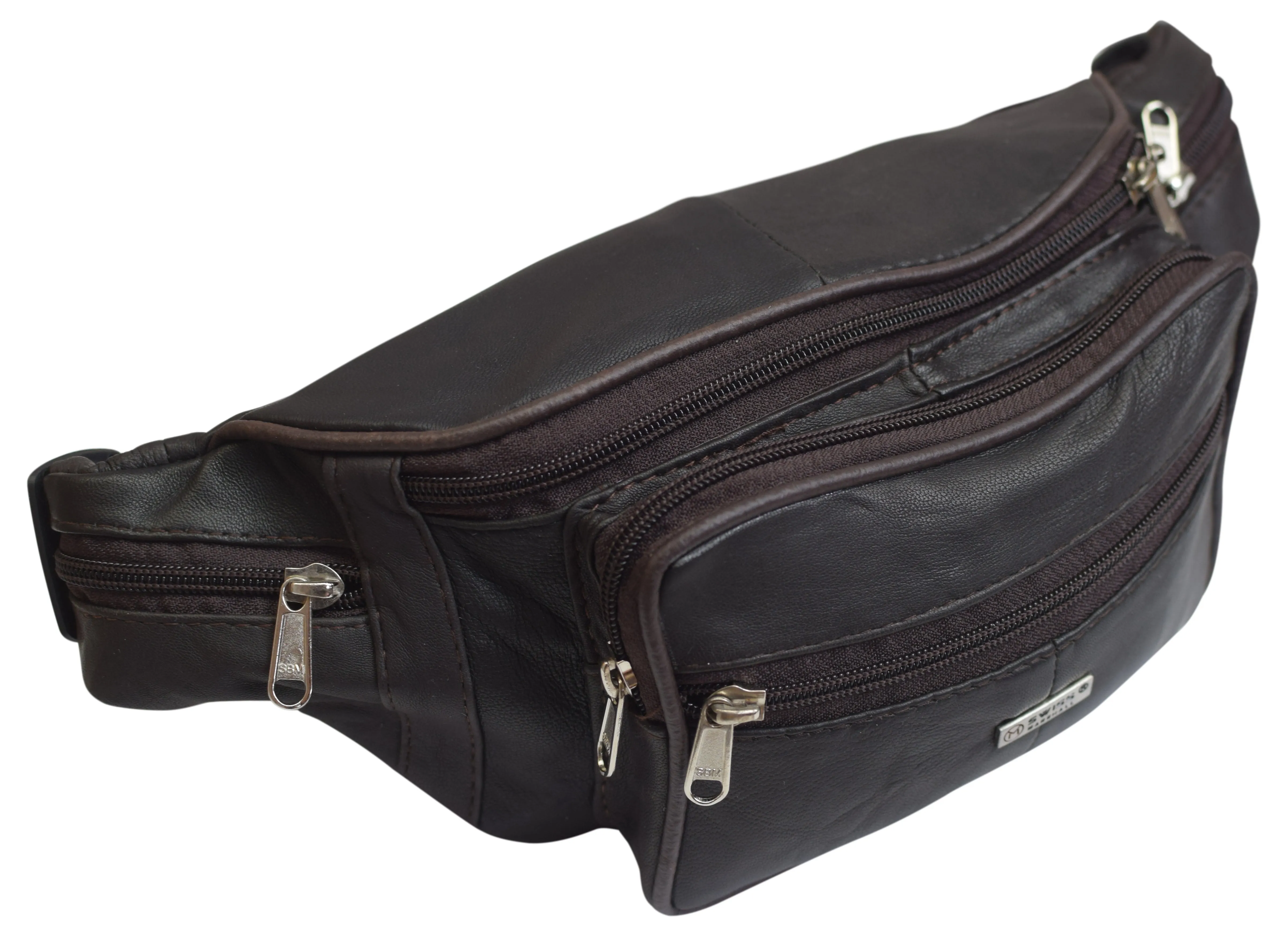 NEW Swiss Marshall Leather Fanny Pack Mens Waist Belt Bag Womens Purse Hip Pouch Travel 050LG