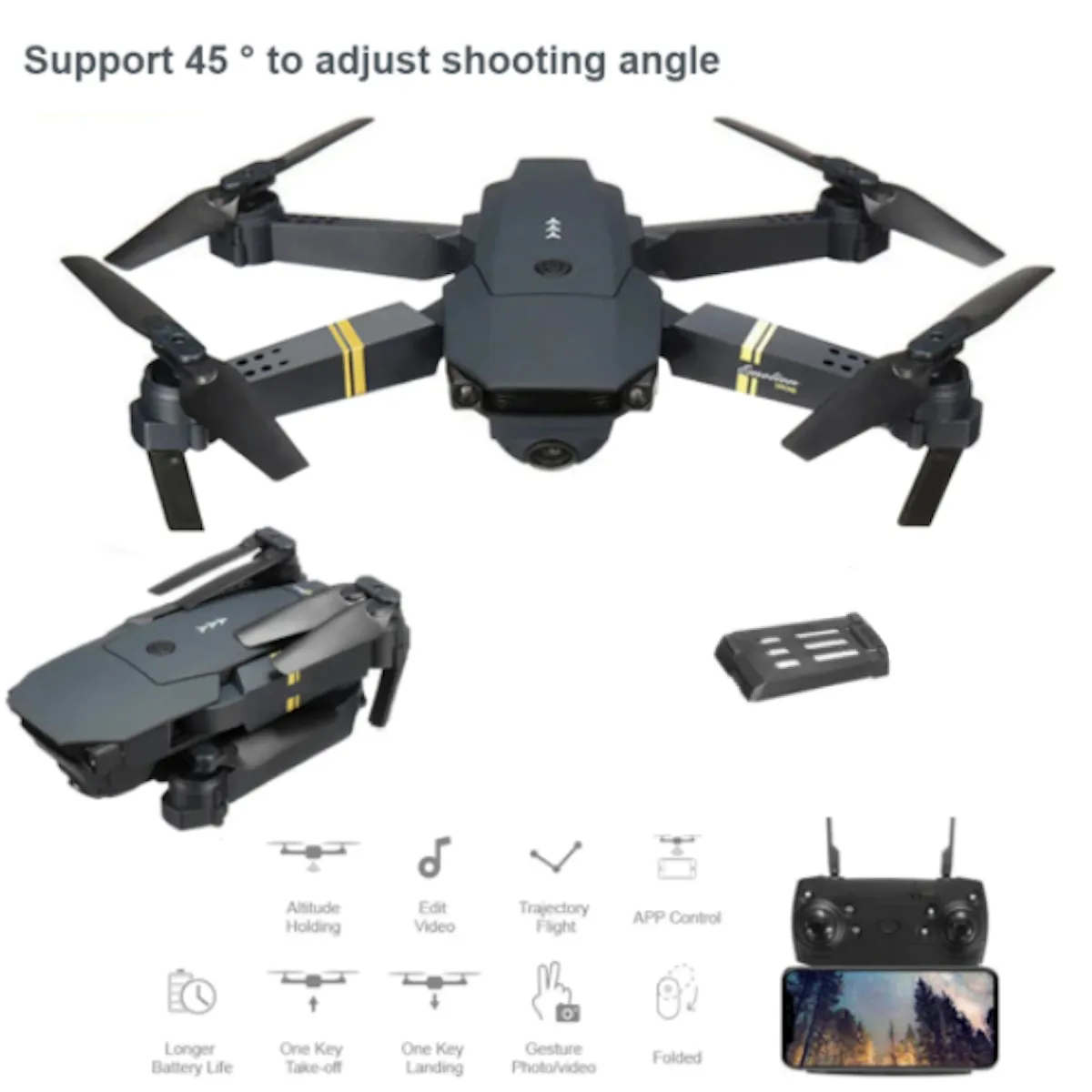 Ninja Dragon Alpha Z PRO Wide Angle Dual Camera Drone