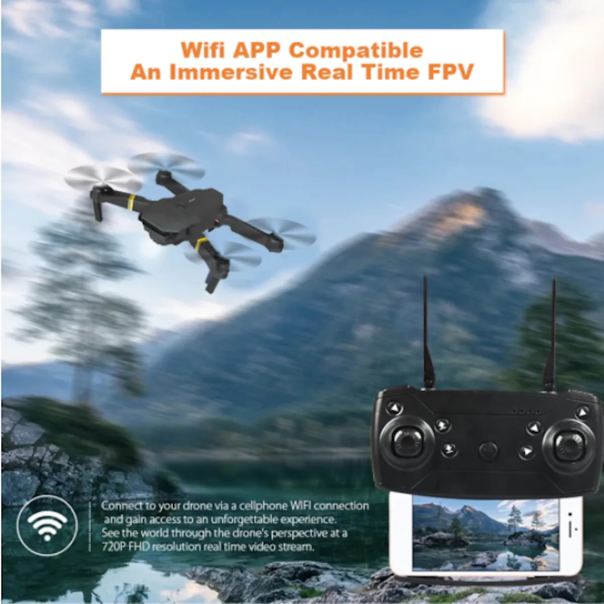 Ninja Dragon Alpha Z PRO Wide Angle Dual Camera Drone