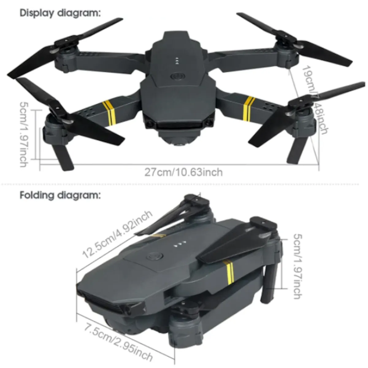 Ninja Dragon Alpha Z PRO Wide Angle Dual Camera Drone