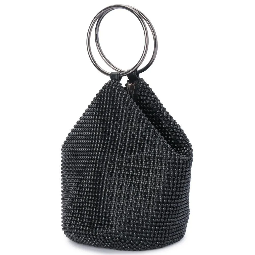 OB5243 BIANCA  ball mesh clutch