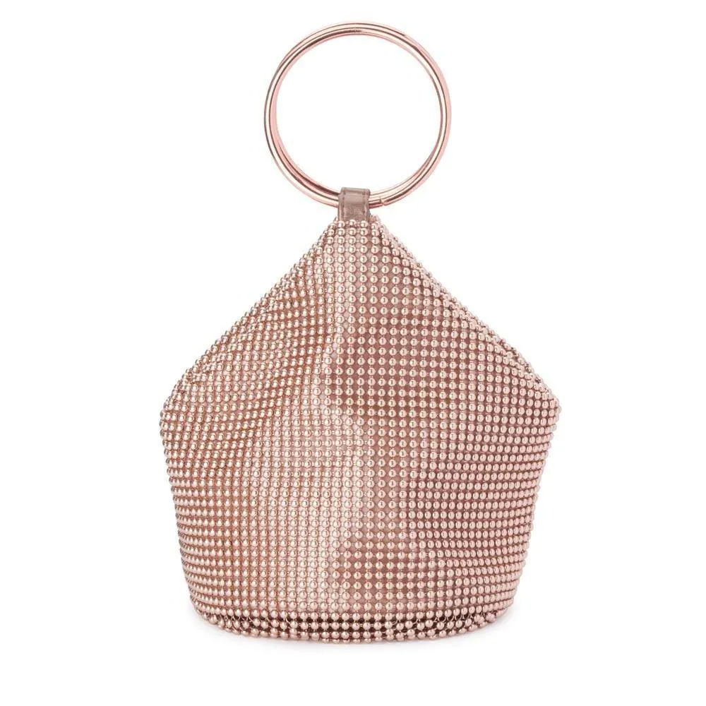 OB5243 BIANCA  ball mesh clutch