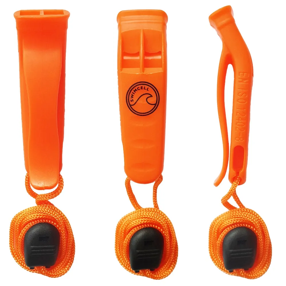 Orange Emergency Whistle For Swimming - Pack of 3