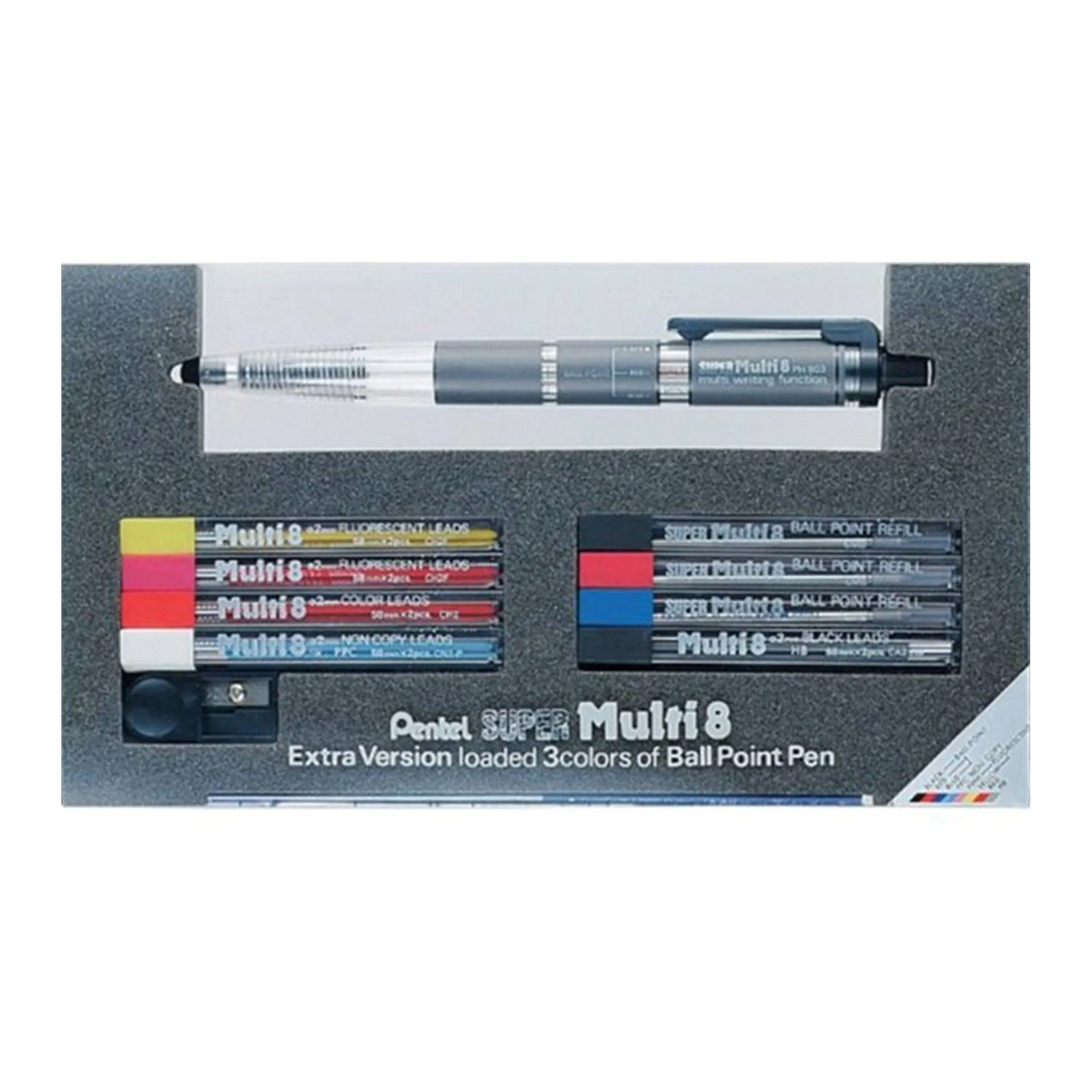 Pentel Super Multi 8 PH803ST 0.7MM 8-color group 8-in-1 multi-function functional pen group 8-color pen