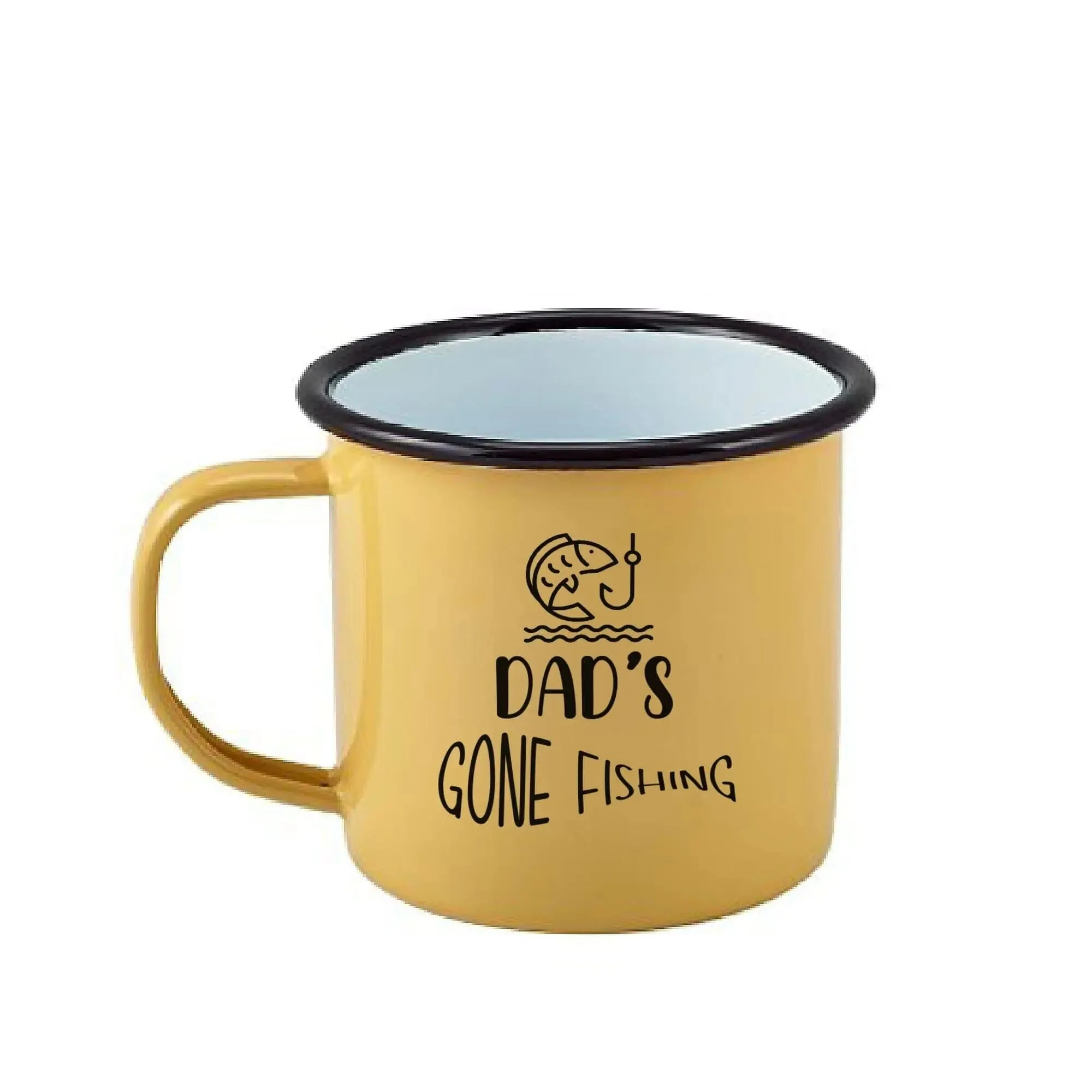 Personalised Fishing Enamel Mug