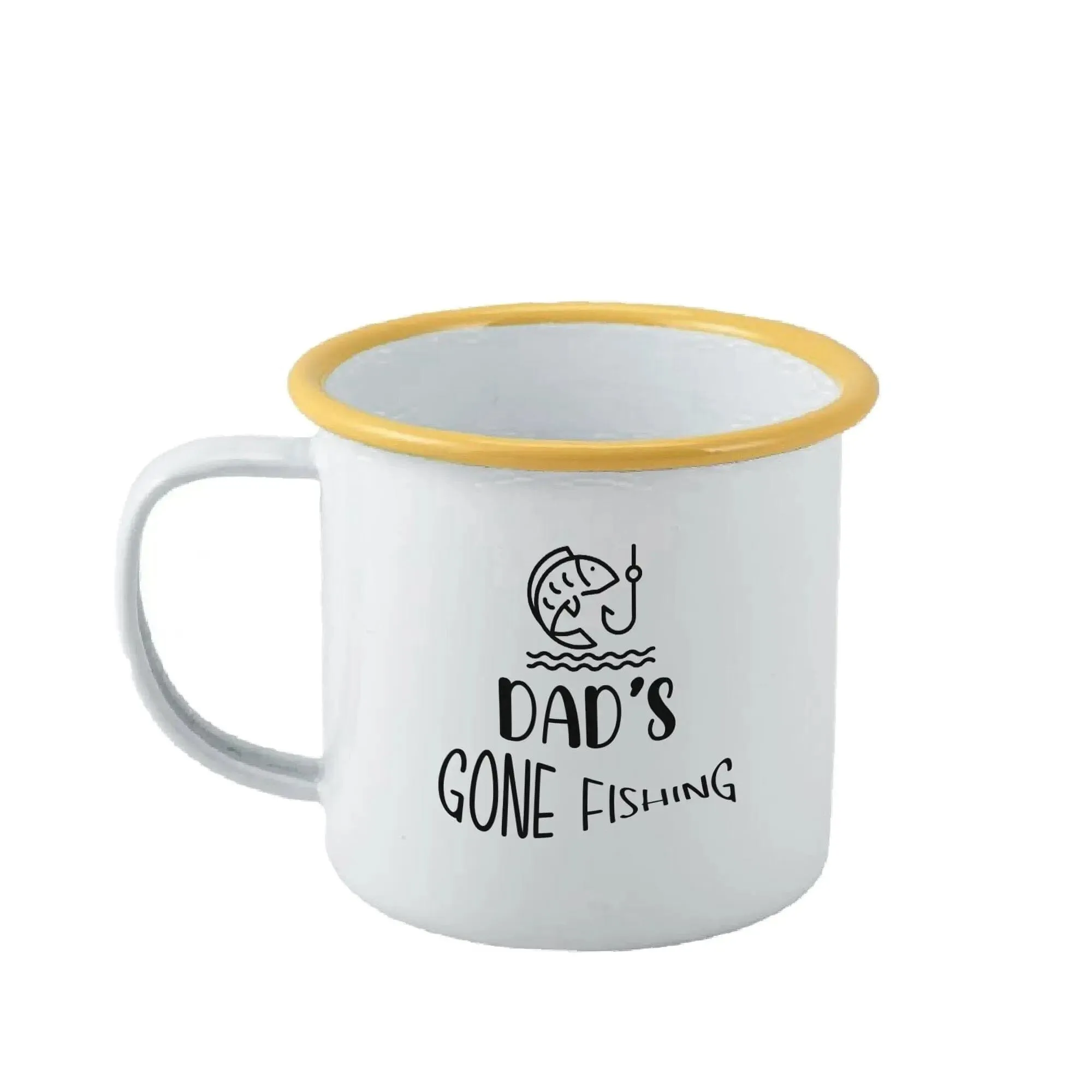 Personalised Fishing Enamel Mug