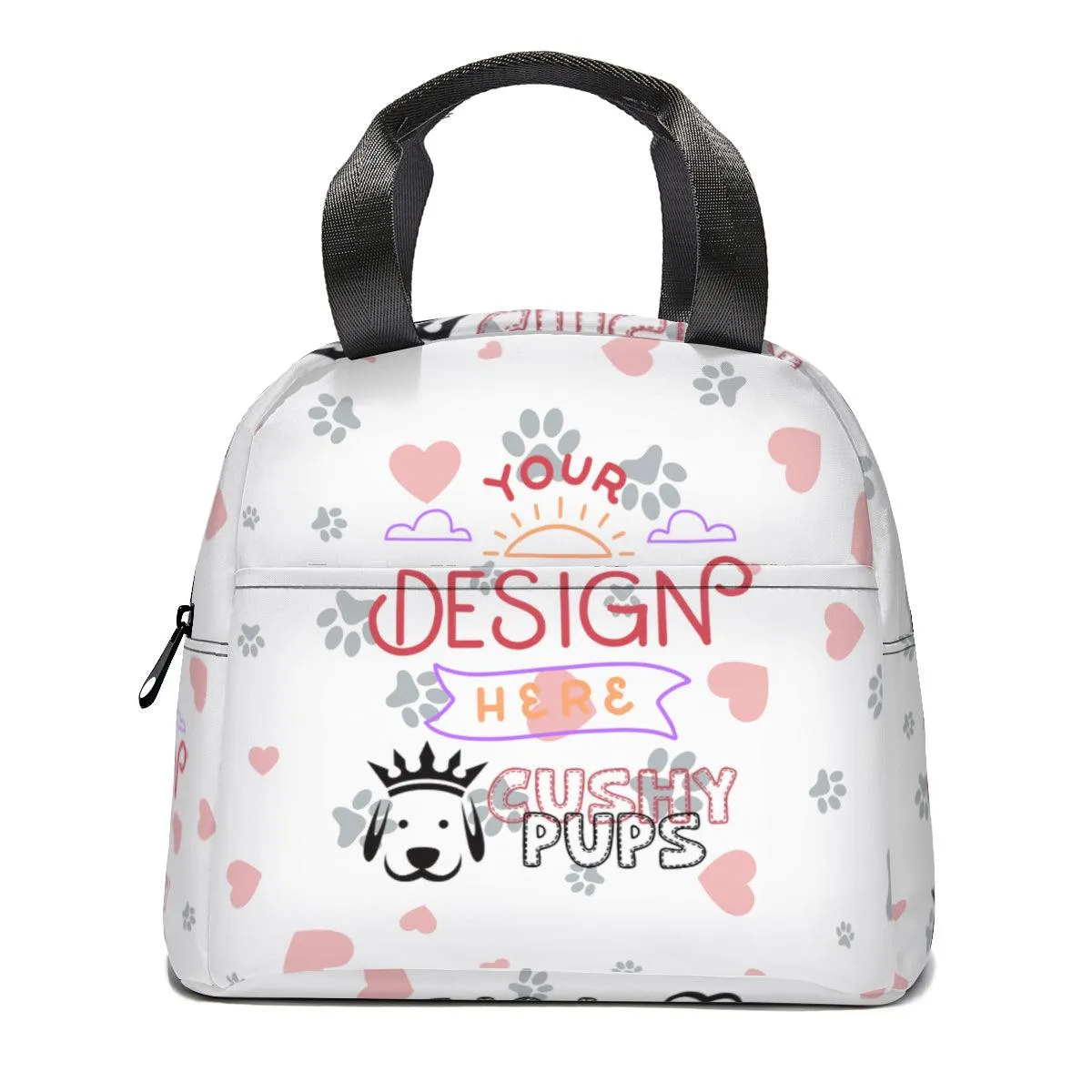 Personalised Lunch Bag, Personalized Lunch Bags, Custom Lunch Bag, Promotional Lunch Bags - Cushy Pups