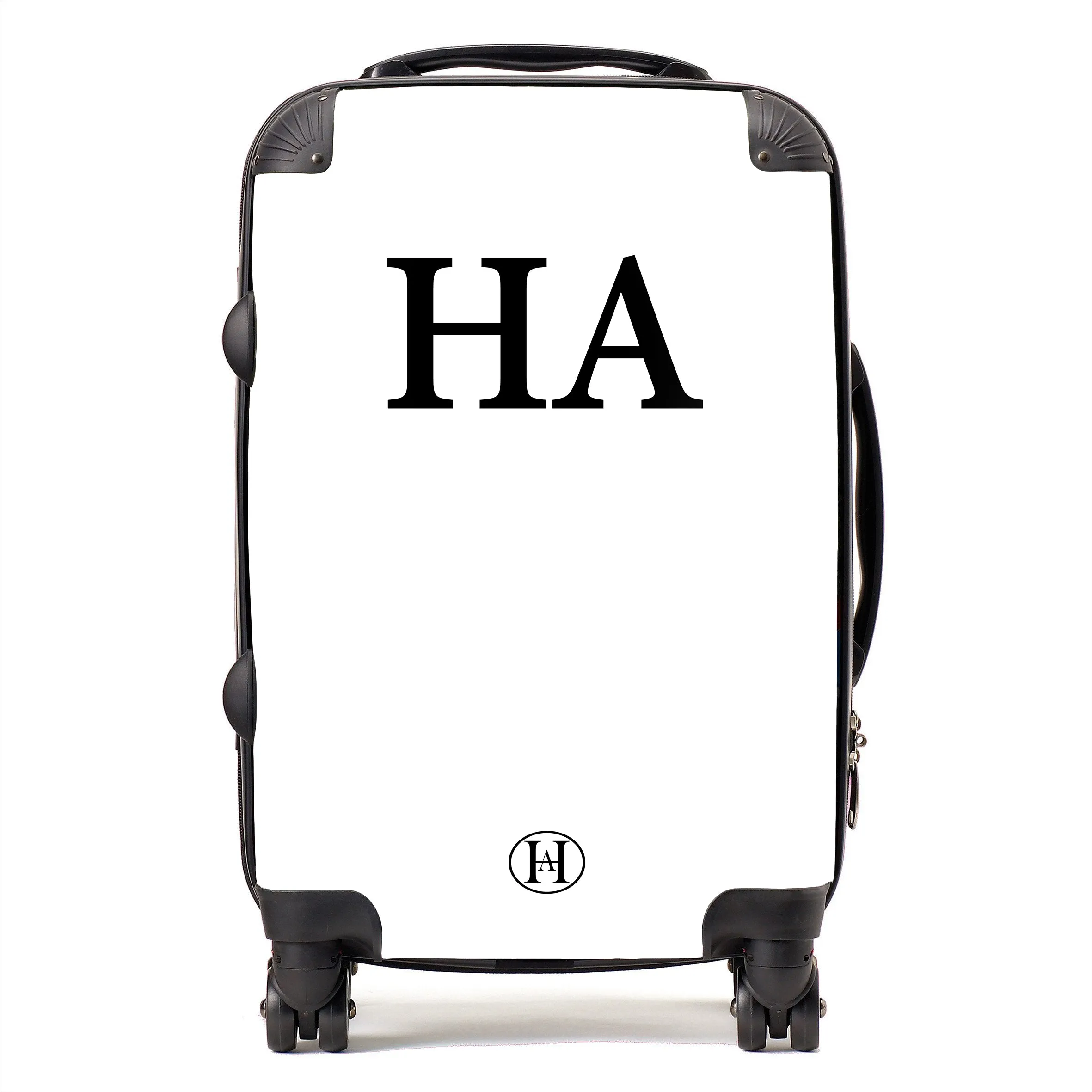 Personalised Printed Suitcase - White