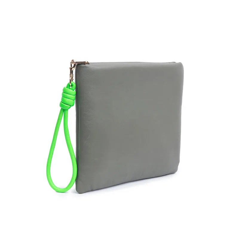 PILLOW CLUTCH | SMOKEY GREEN