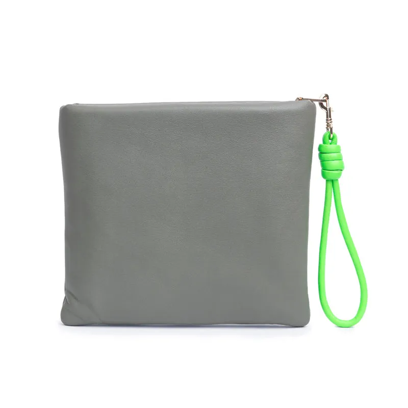 PILLOW CLUTCH | SMOKEY GREEN