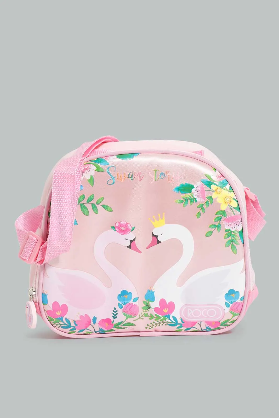 Pink Swan Story Trolley Bag Set (4 Pieces)