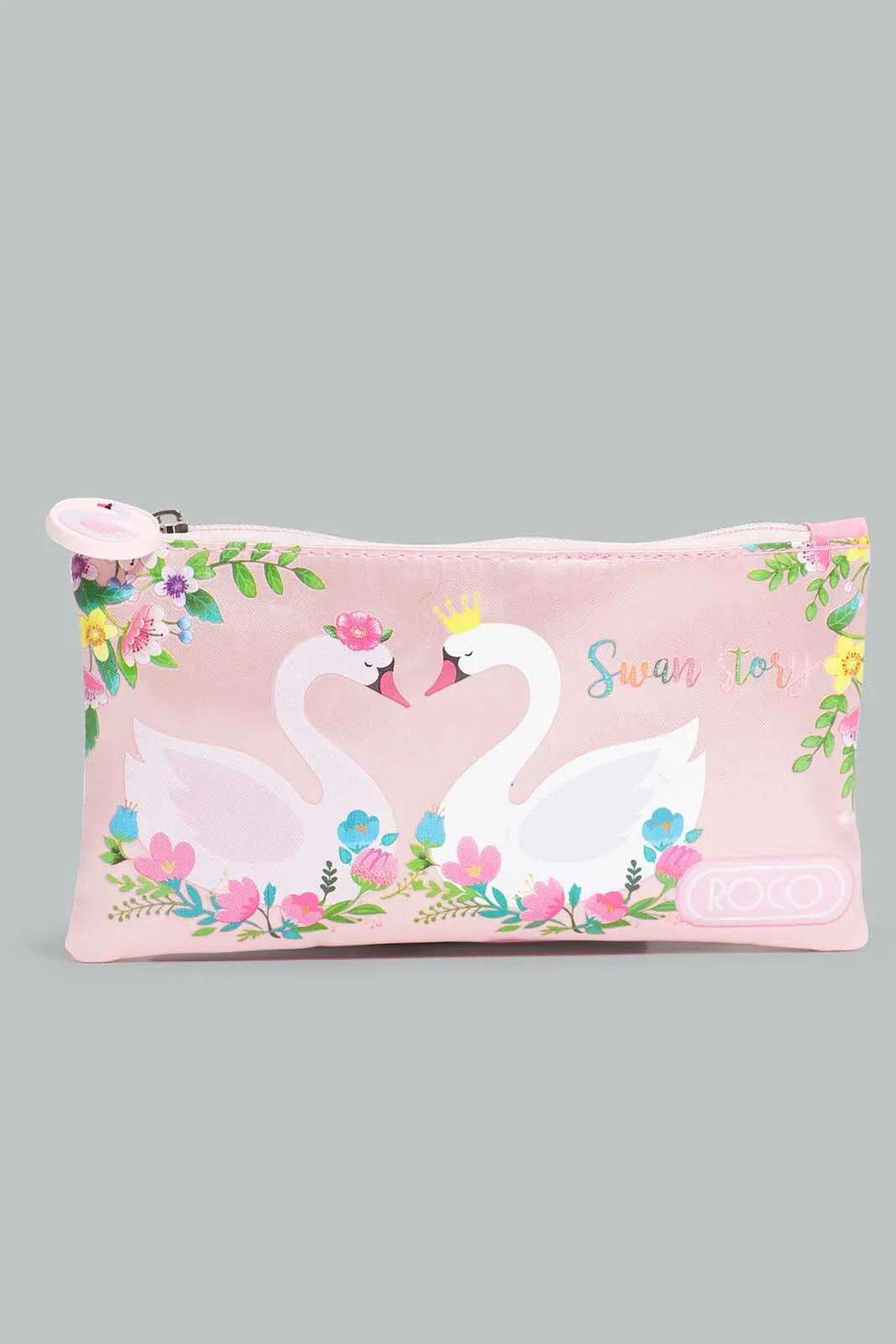 Pink Swan Story Trolley Bag Set (4 Pieces)