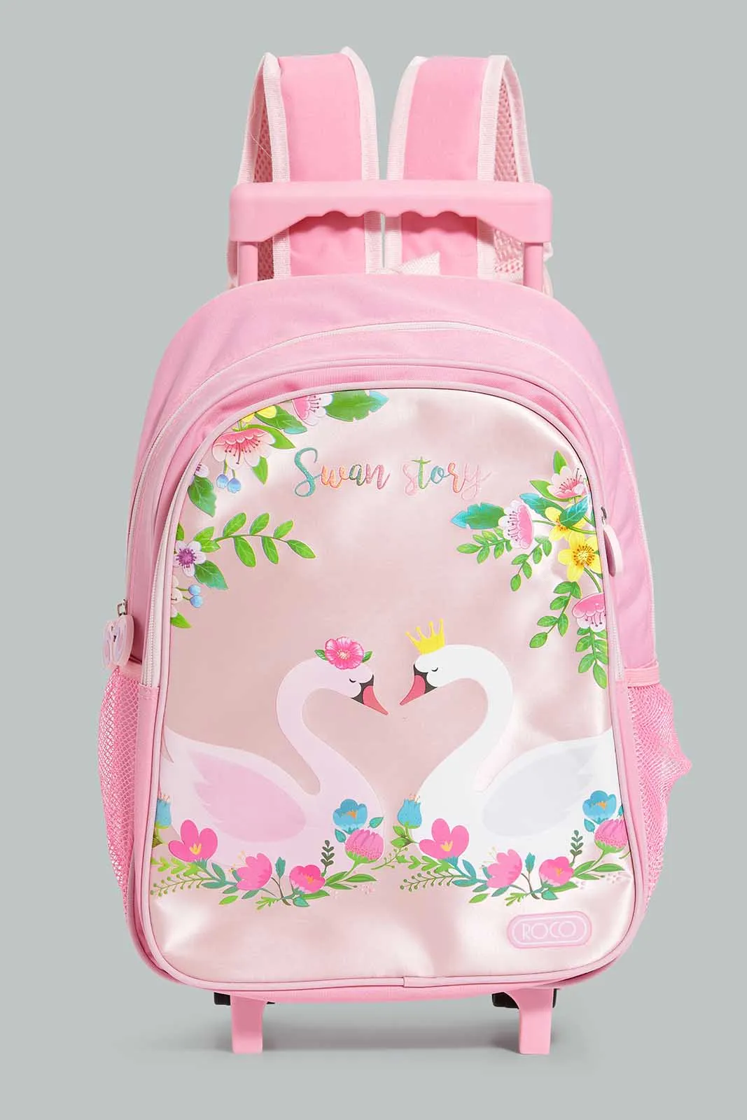 Pink Swan Story Trolley Bag Set (4 Pieces)