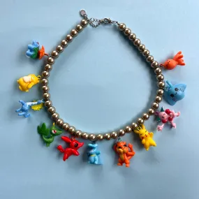 Pokémon charm necklace Clowncore