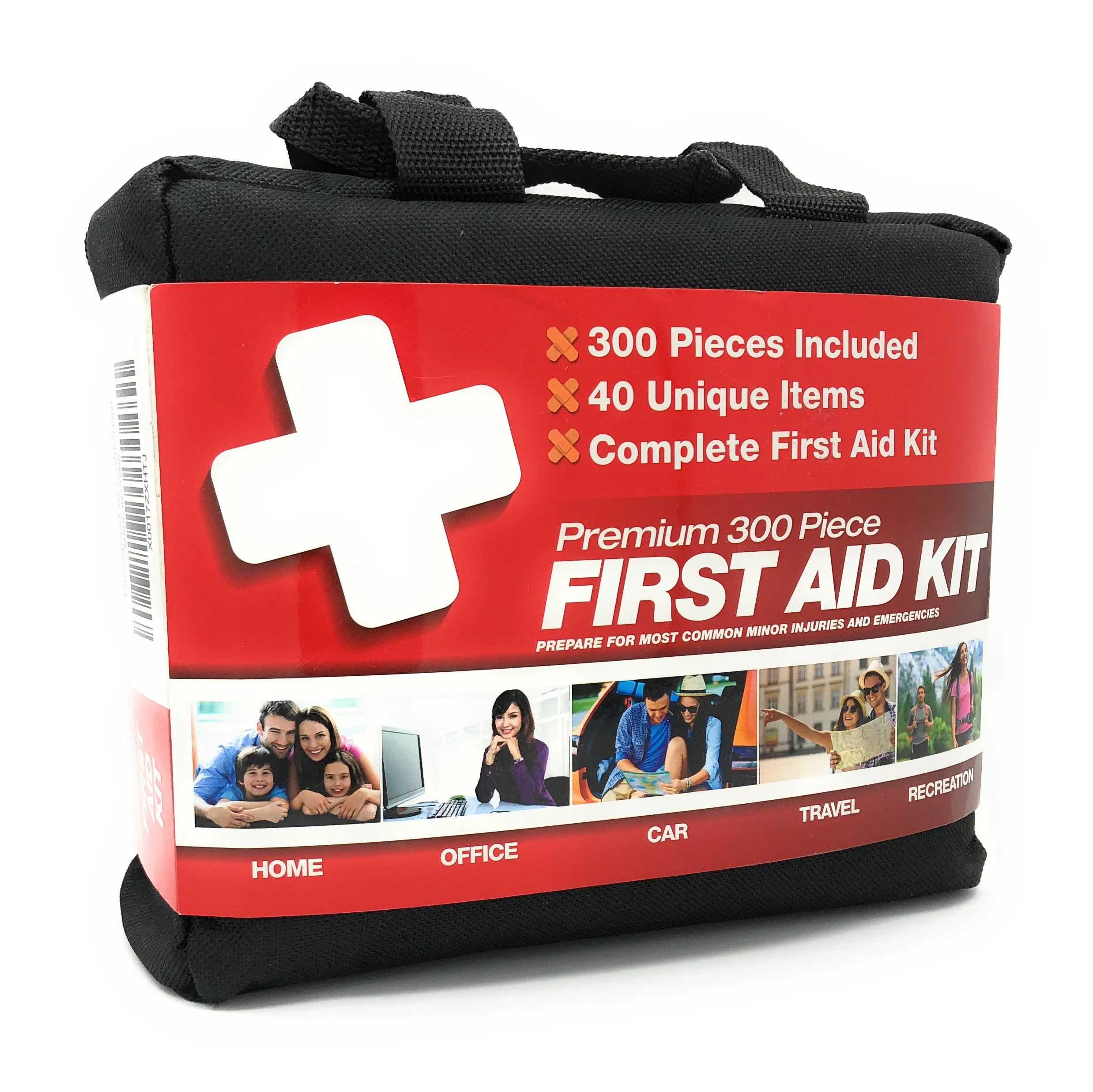 Professional 300 Piece (40 Unique Items) First Aid Kit | Emergency Medical Kits