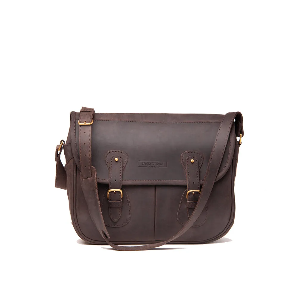 Pull-up Leather Dominic Satchel