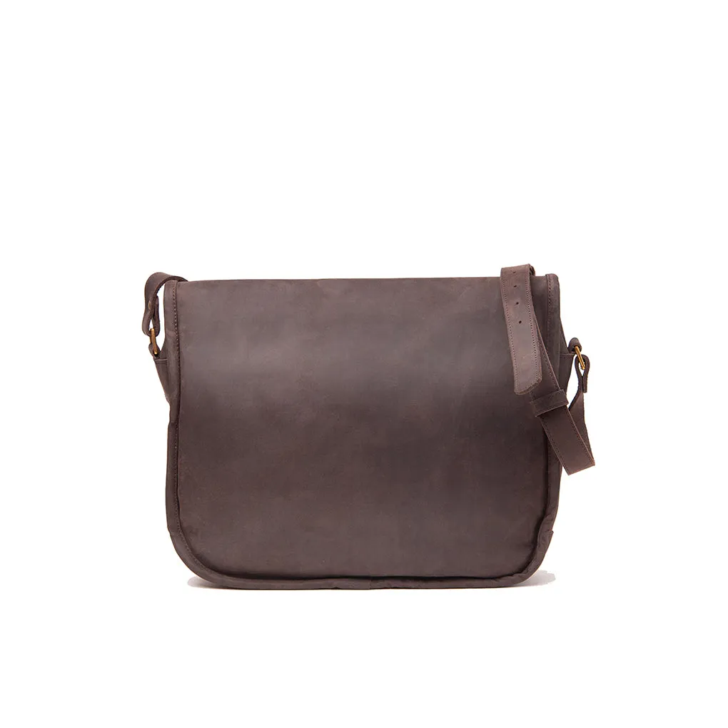 Pull-up Leather Dominic Satchel