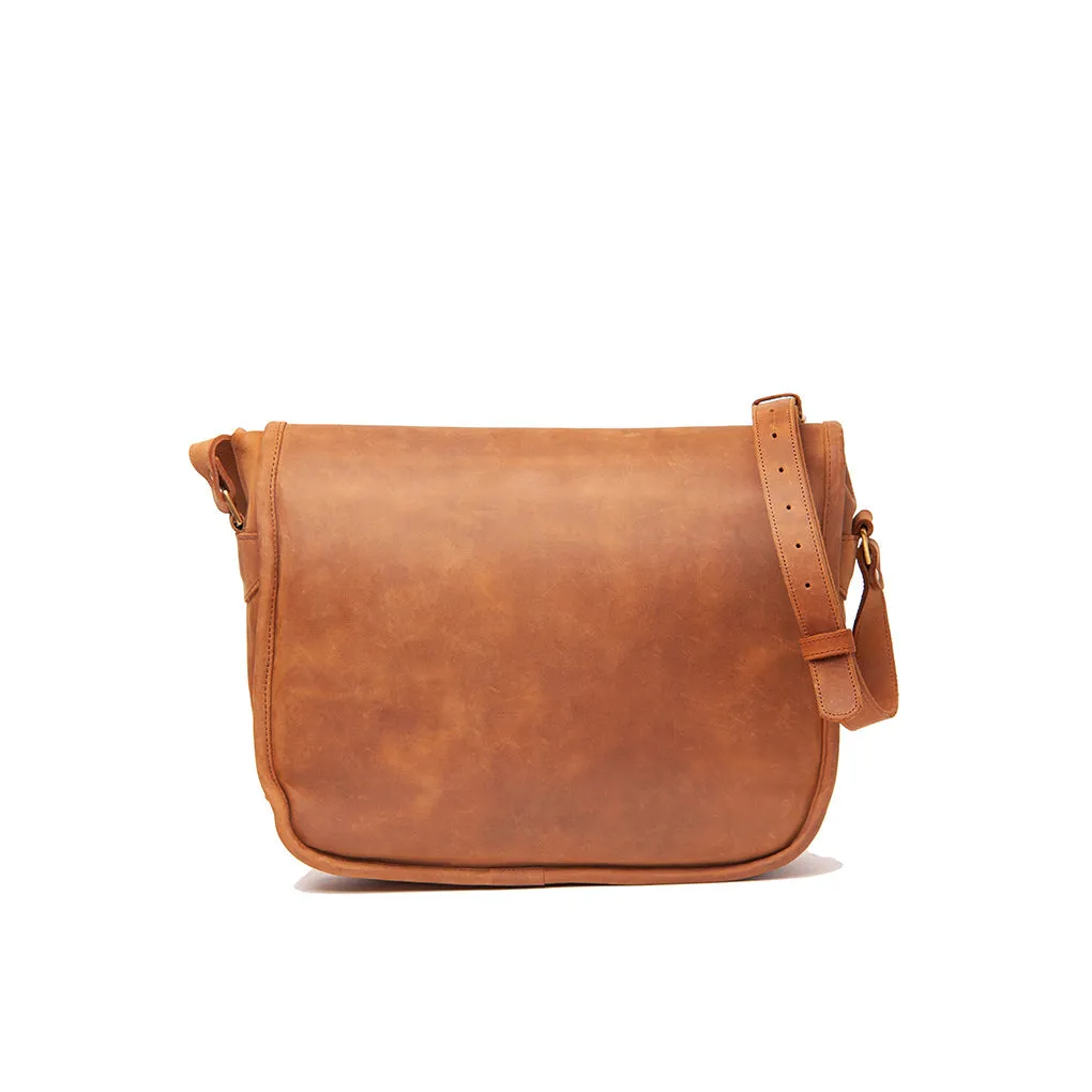 Pull-up Leather Dominic Satchel