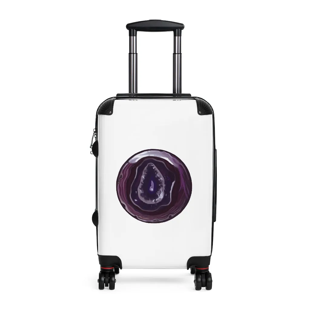 Purple Rock Cabin Suitcase