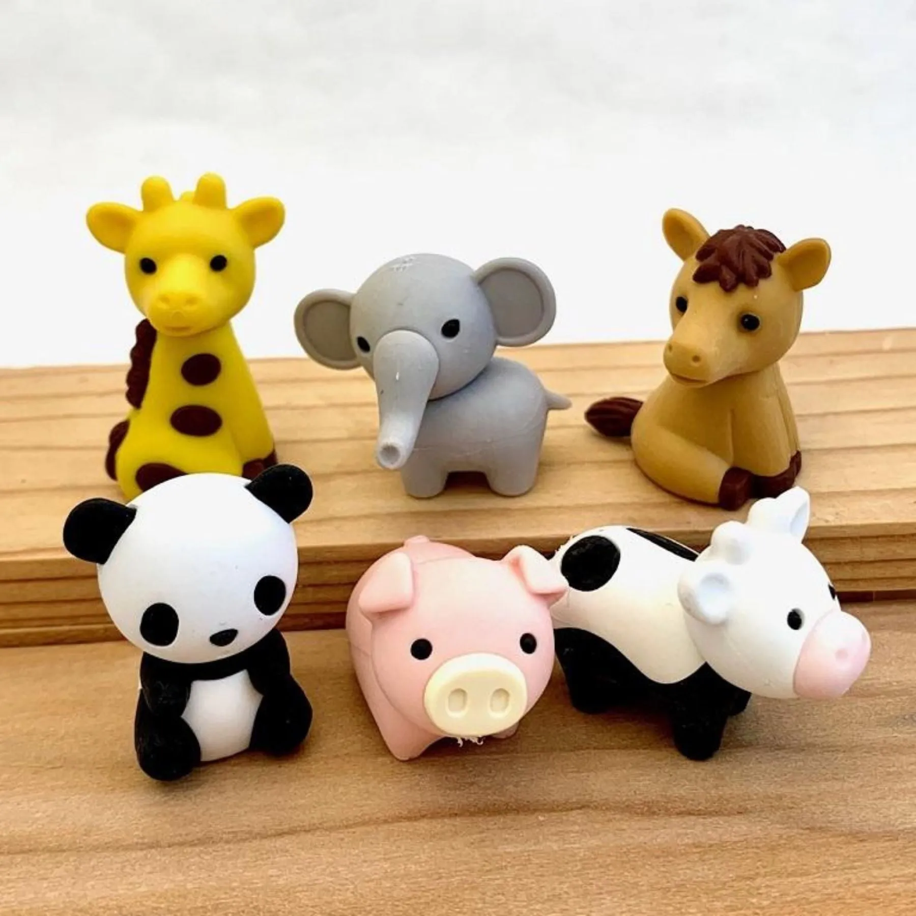 Puzzle Erasers,  Zoo Animal Set