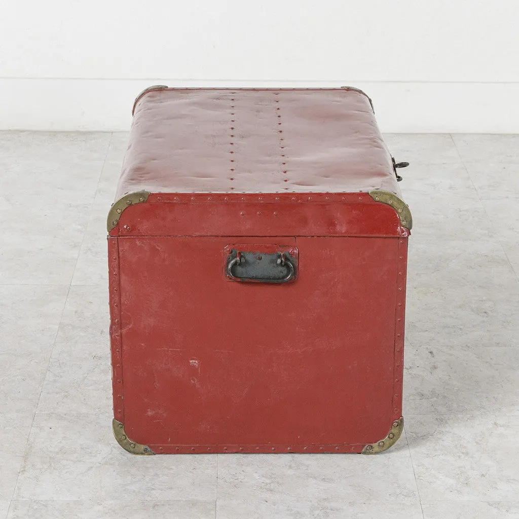 Red Traveling Trunk