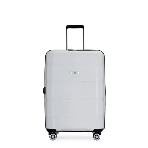 Richland Fashion Hand Luggage Lightweight PP Hard Shell Trolley Expandable Travel Suitcase with 4 Wheels - Large 28"