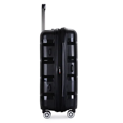 Richland Fashion Hand Luggage Lightweight PP Hard Shell Trolley Expandable Travel Suitcase with 4 Wheels - Large 28"