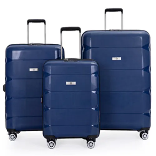 Richland Fashion Hand Luggage Lightweight PP Hard Shell Trolley Expandable Travel Suitcase with 4 Wheels - Large 28"