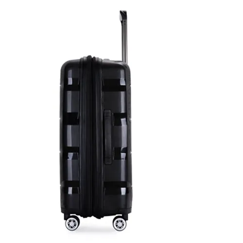 Richland Fashion Hand Luggage Lightweight PP Hard Shell Trolley Expandable Travel Suitcase with 4 Wheels - Large 28"