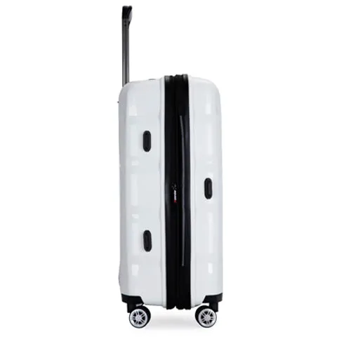 Richland Fashion Hand Luggage Lightweight PP Hard Shell Trolley Expandable Travel Suitcase with 4 Wheels - Large 28"