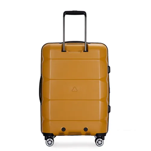 Richland Fashion Hand Luggage Lightweight PP Hard Shell Trolley Expandable Travel Suitcase with 4 Wheels - Large 28"