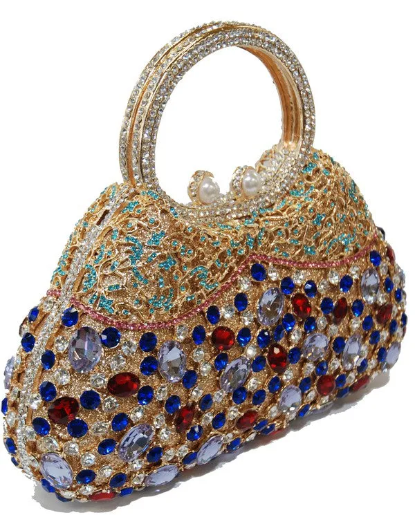 Royal Luxury Crystal & Rhinestone Evening Bag