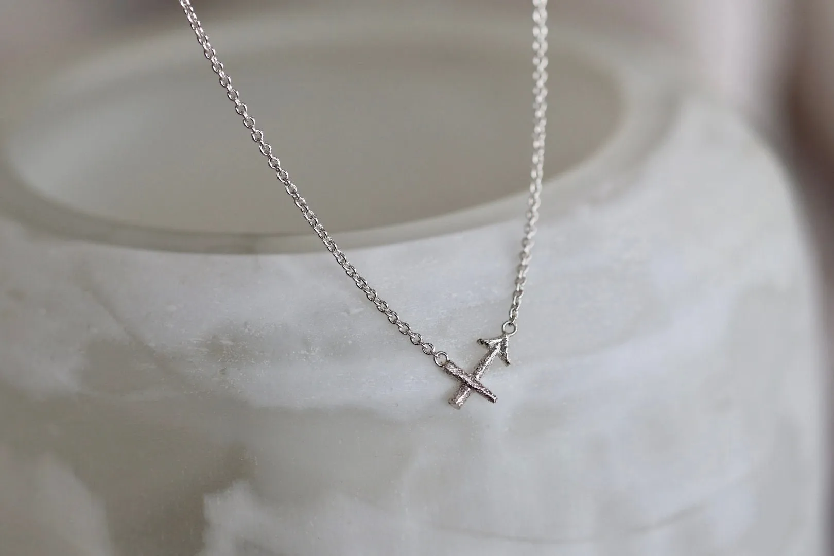 Sagittarius Silver Necklace