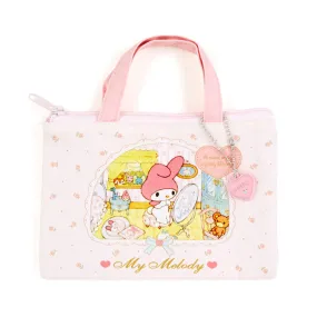 Sanrio Characters Vintage Style Flat Pouch with Handle