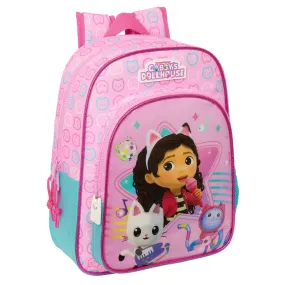 School Bag Gabby's Dollhouse Party Pink 32 x 38 x 12 cm