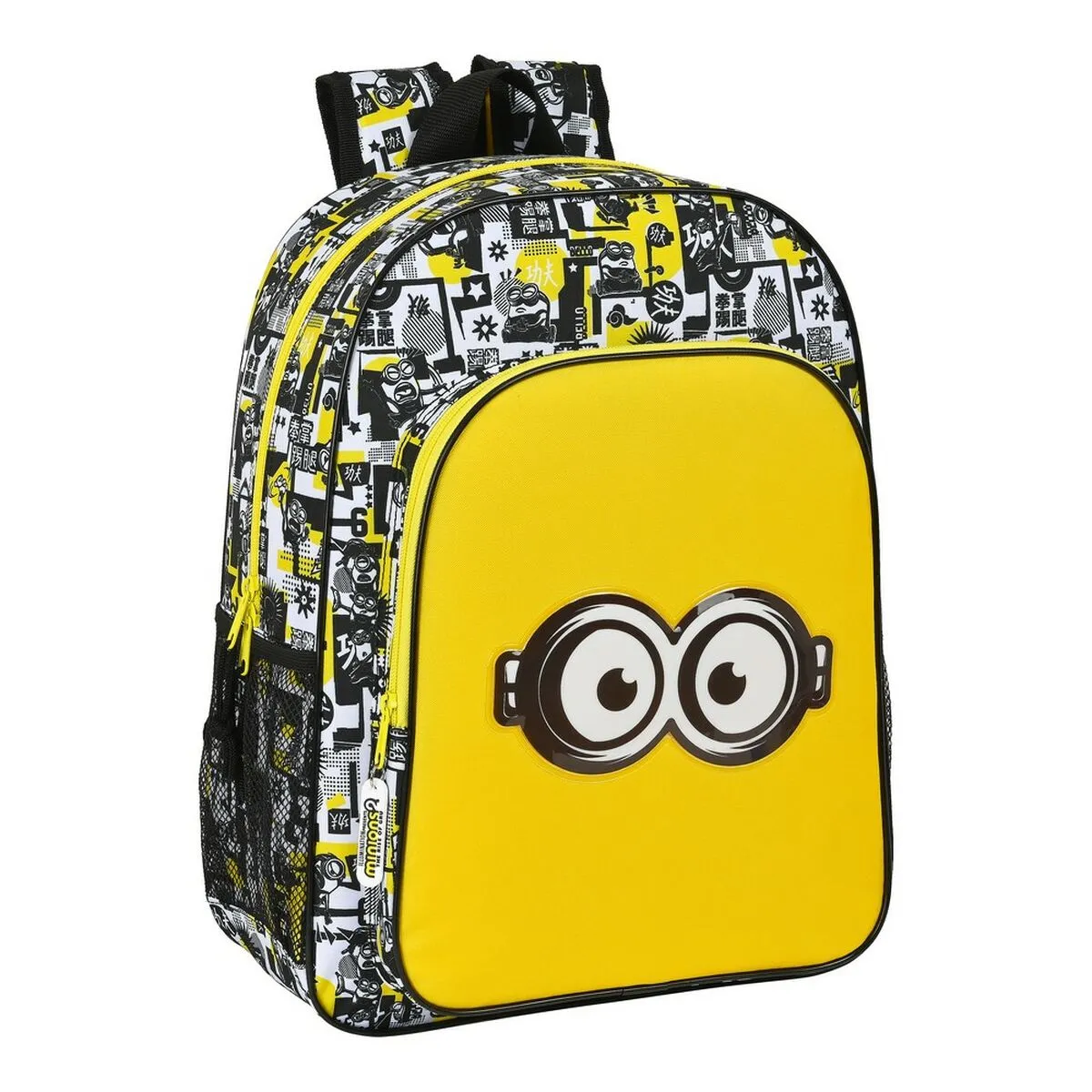 School Bag Minions M180 Black White Yellow 14 L