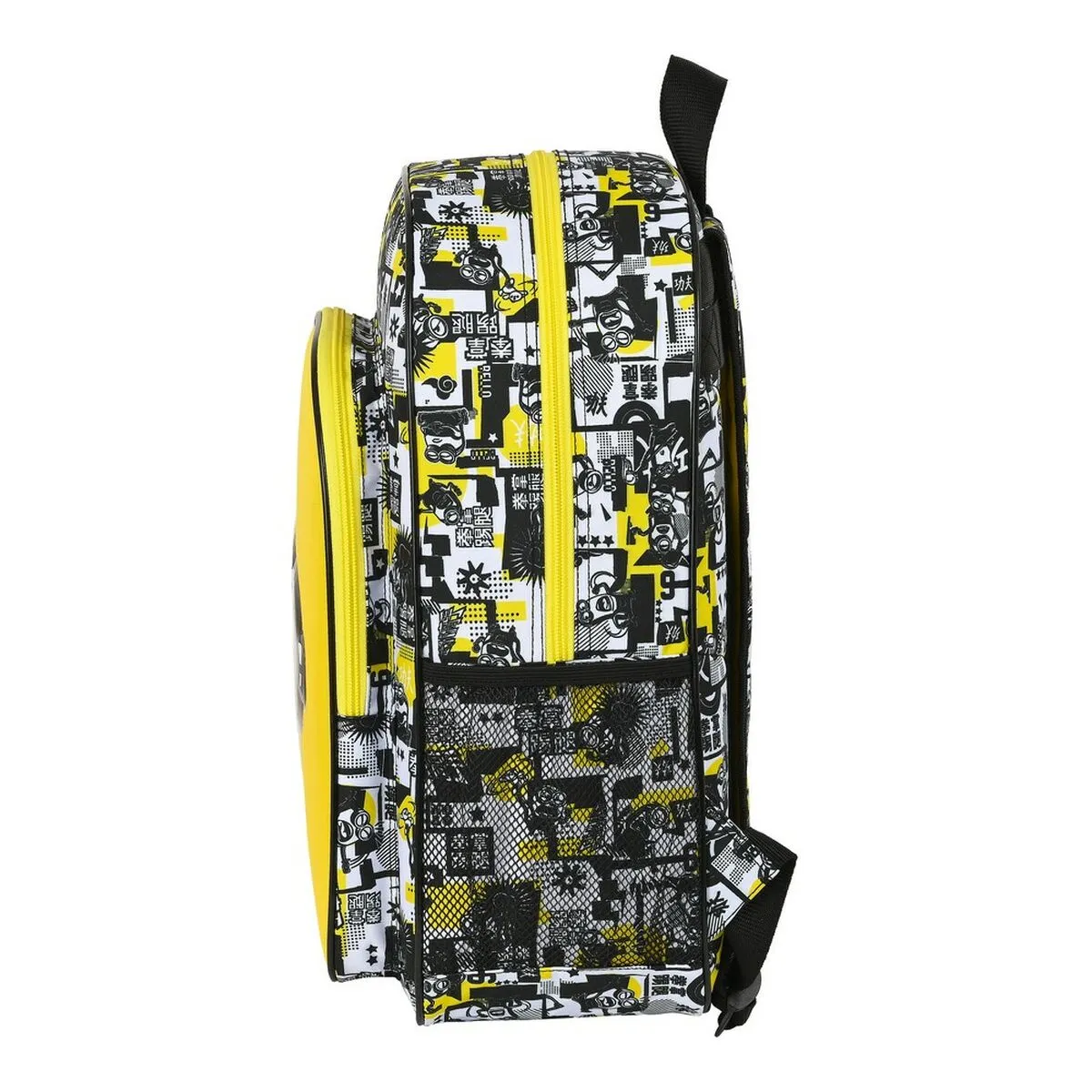 School Bag Minions M180 Black White Yellow 14 L