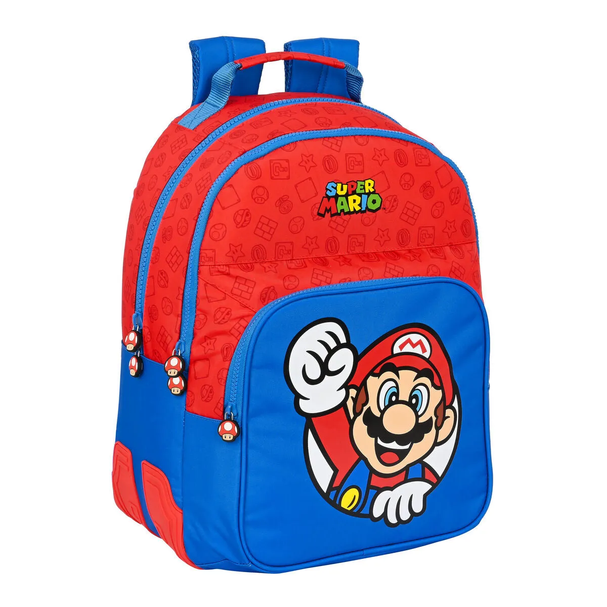 School Bag Super Mario Blue Red 32 x 42 x 15 cm